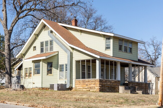 Okmulgee has a wide variety of historic homes with large front porches.