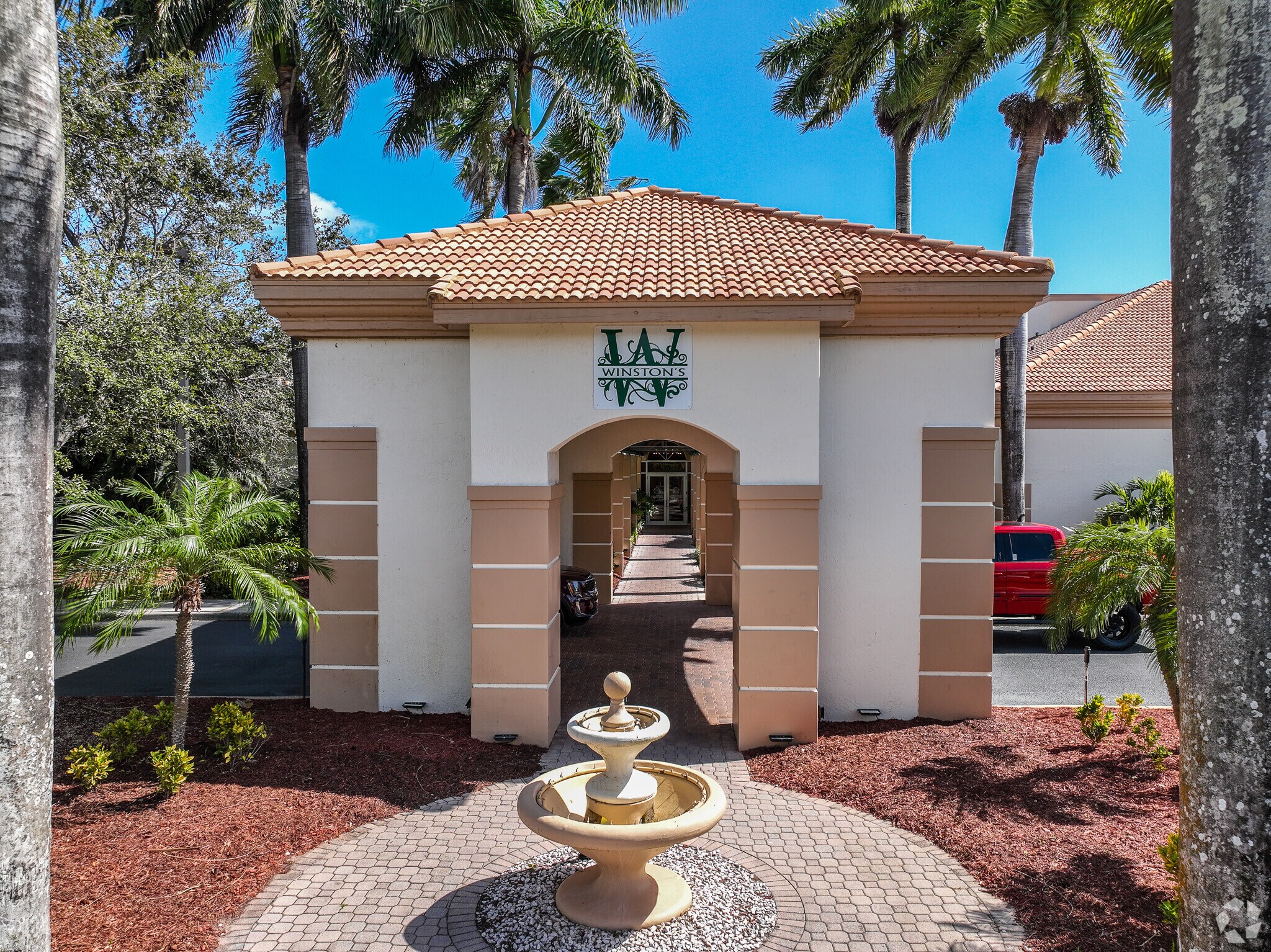 Entrance to the Winston Trails Country Club.