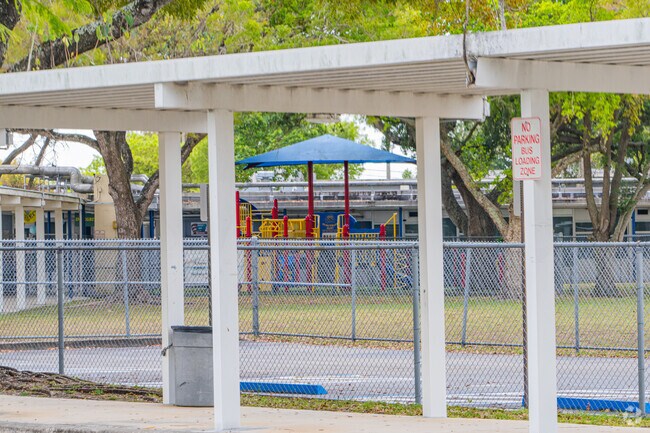 Laughter and joy fill the air at the playground of Barbara Hawkins Elementary School.