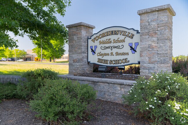 Voorheesville Middle School is a large campus within the local school district.