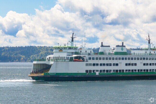 Drive five minutes from Fairmount Park to the Fauntleroy ferry dock for a rid to the peninsula.