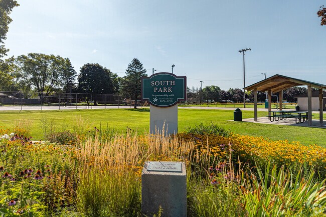 South Park offers over 4 acres of green-space to enjoy in Sturtevant, WI.