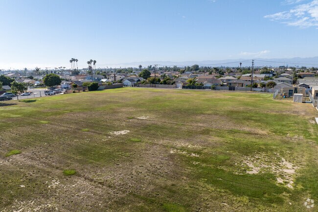 Students at Harrington Elementary School can play in the large grass fields.