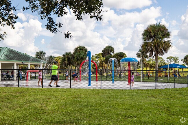 Veteran's Park in Ft. Myers has a fun splash park to cool off during hot summer days.
