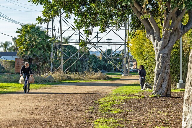 Westside Neighborhood Park in West Adams is a great place to walk your dog or ride your bike.