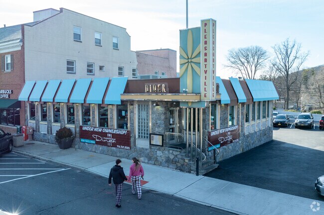 The Pleasantville Diner on 10 Memorial Plaza serves residents all day.