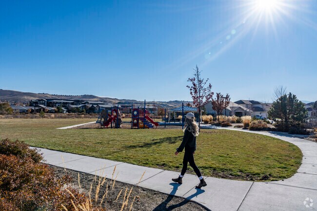 Fireburst Park is an open sunny recreation space in the middle of Pioneer Meadows homes.
