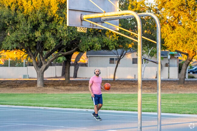 Practice your jump shot at Silver Creek Linear Park.