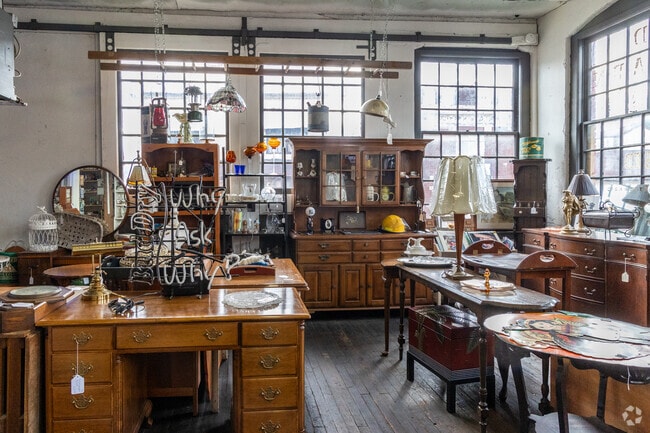 Central Station Antiques has furniture and much more in Tripp's Park.