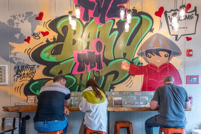 The Bahn Mi Shop in nearby White Plains is known for its banh mi sandwiches and pho soups.