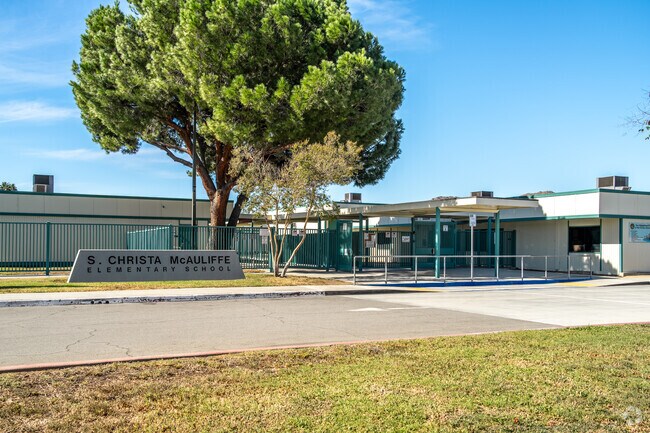 Step into Christa Mcauliffe Elementary School through its inviting entrance.