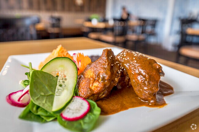 The Red Mole Chicken is Oaxacan Mexican Restaurant’s specialty in Central Rocklin.