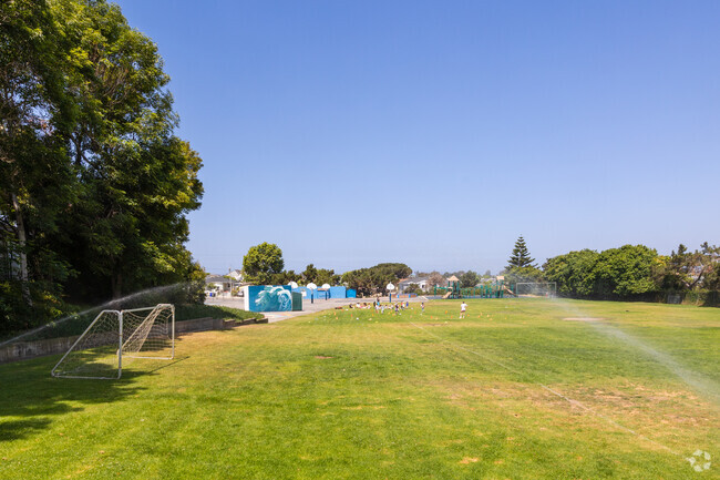 Meadows Avenue Elementary School in Manhattan Beach, CA offers grass fields to its students.