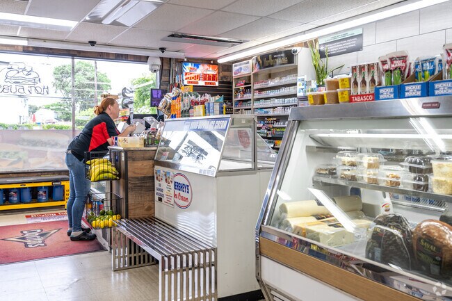 Swing by Sam's Market and Deli for a great sandwich in Selby-on-the-Bay.