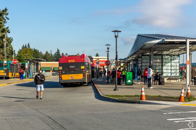 Near Northeast Burien, the Burien Transit Center offers many options for bus commuters.