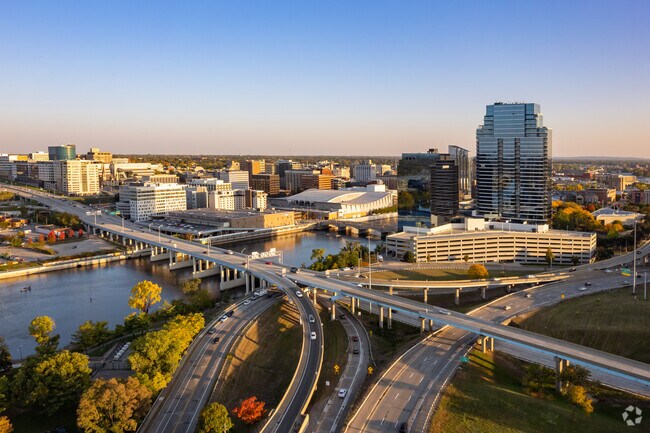 Take in the stunning skyline of Belknap Lookout in Grand Rapids, Michigan.