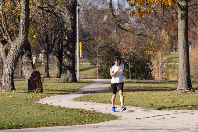 Get out and exercise, run along the Oak Leaf trail near Honey Acres.