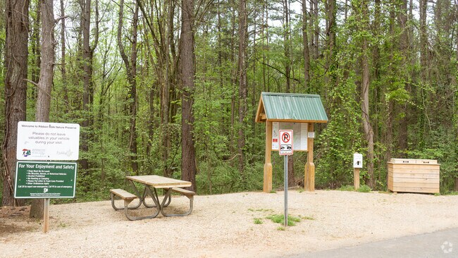 Ribbonwalk Nature Preserve is a popular trail for birding, hiking, and walking, but you can still enjoy some solitude during quieter times of day.