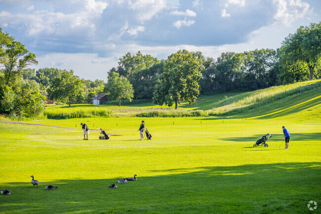 People enjoy golfing on the public course at Meadowbrook.