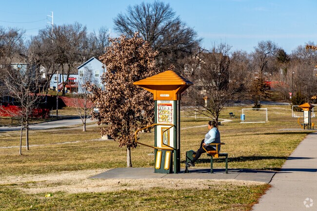 Waterway Park has a several great workout station.