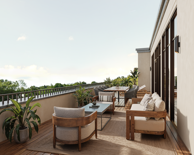 The Truette Apartment Balcony