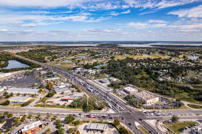 A beautiful aerial view of Lake Toho.