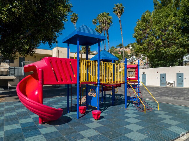 Here is another view of the Huntington Drive Elementary School playground.