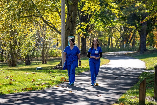 Enjoy a walk through natural surroundings along the Mississinewa Riverwalk.