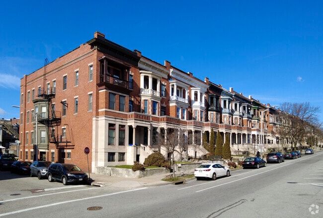 Newly built townhomes are starting to pop up throughout Reservoir Hill.