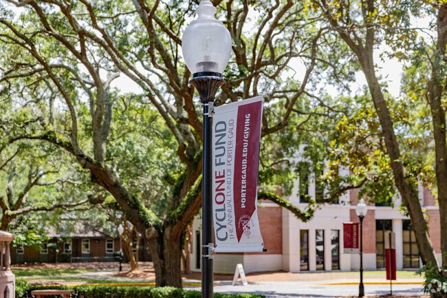 The Porter-Gaud School campus is a beautiful sight to see within the West Ashley neighborhood.
