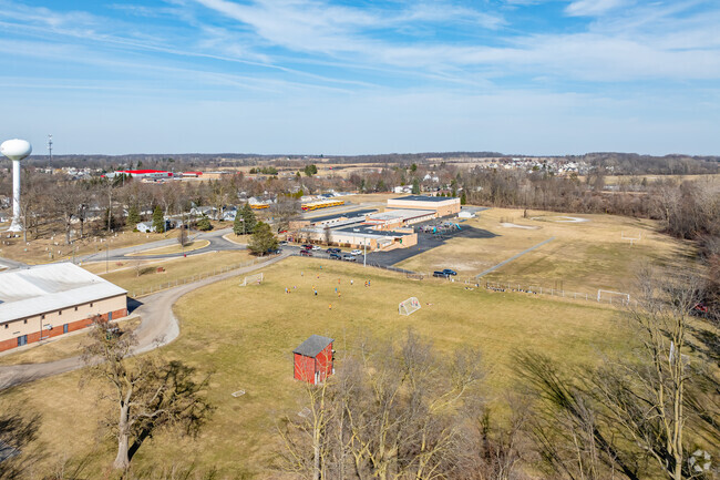 Clinton Middle School has ample parking for teachers and parents during school events.