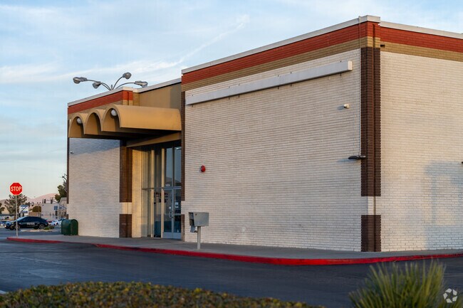 A view of the Mojave River Academy Route 66 buildings from the street.