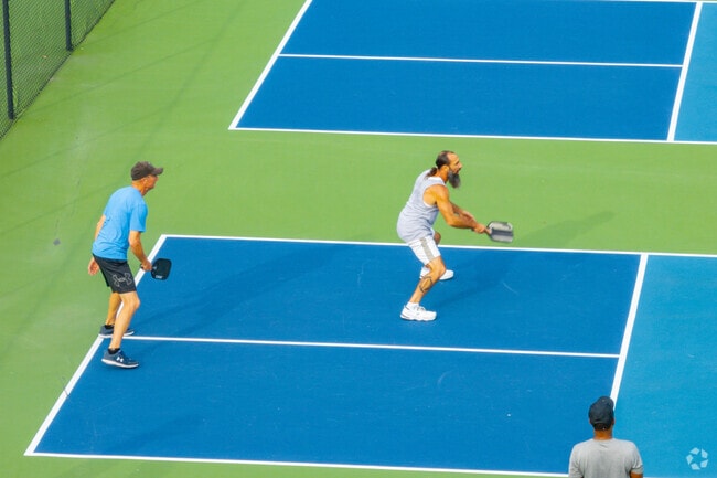 Montgomery Hills residents can catch a game of pickleball at Cresthaven Park.