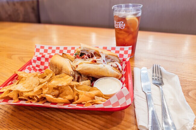 Indulge in a delicious meatball sub at Francesco's Italian Restaurant.