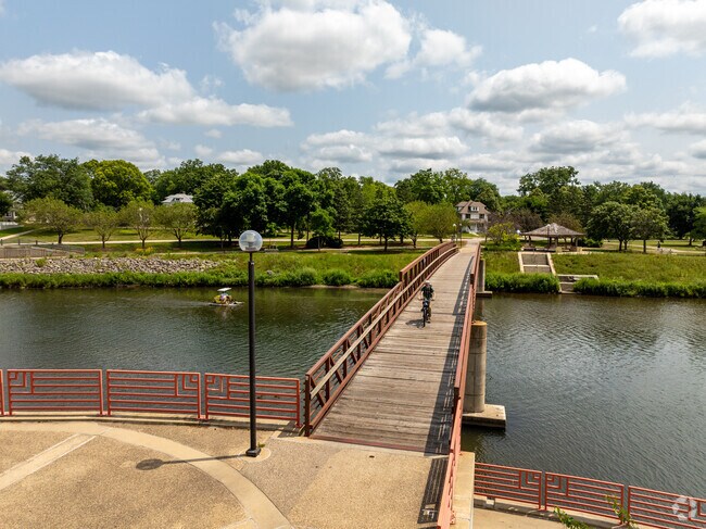 Mayo Park in downtown Rochester hosts free summer concerts along the scenic Zumbro River.