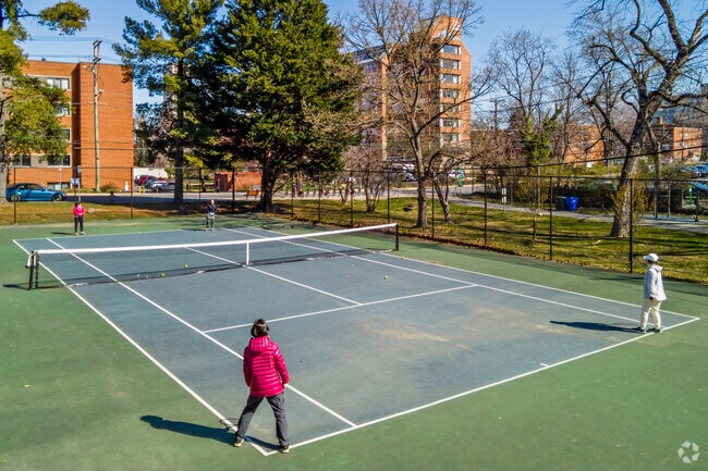 Battery Lane Park is Woodmont Triangle's go to location for outdoor activities.