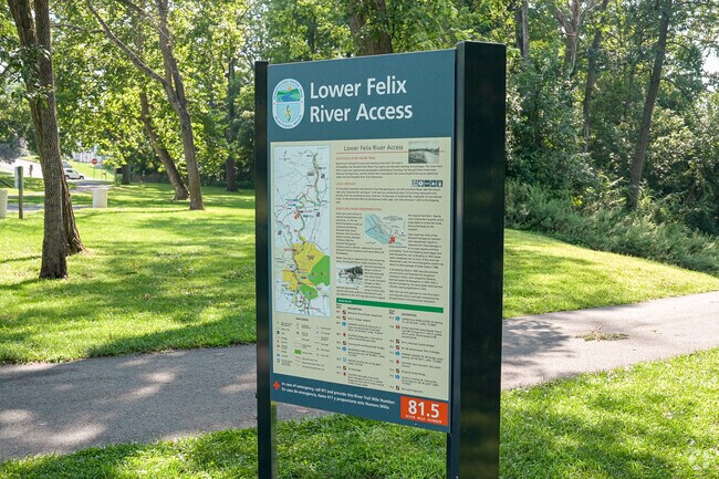 Lower Felix River Access allows for residents in Fox Chase to launch their boats and go fishing.