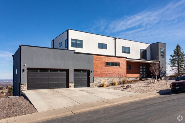 Lookout Mountains contemporary houses can be spotted in the hills by Green Mountain Park.
