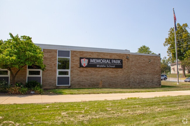 Memorial Park Middle School building in Memorial Park.