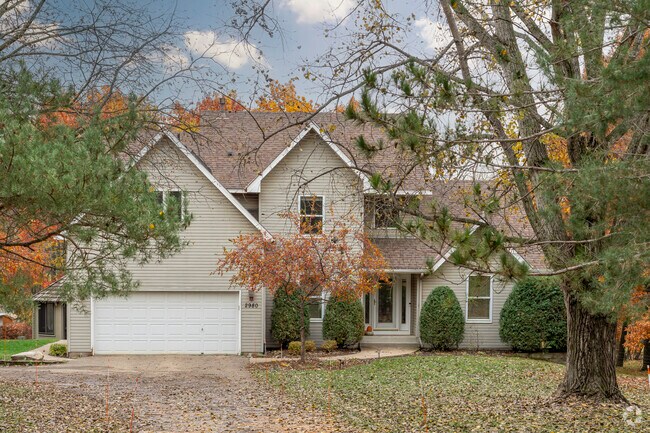 Two-story contemporary-style farmhouse in Independence, Minnesota offers quiet country living.