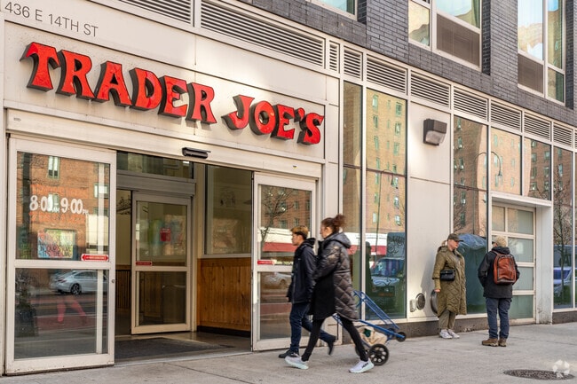 There are multiple supermarkets available to East Village residents, including two Trader Joe's.