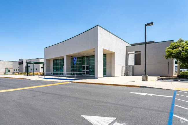 A view of the Citrus Elementary School buildings from the street.