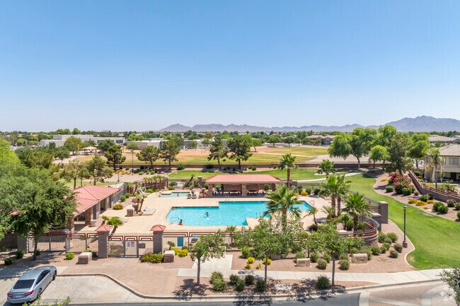 The Villages at Queen Creek offers a resort-style pool, fitness center, courts, and trails that make active living easy and enjoyable.