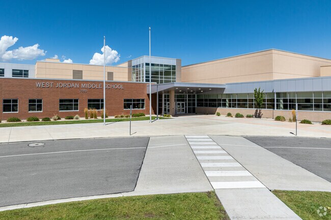 West Jordan Middle School is a traditional two story design built in 1958.