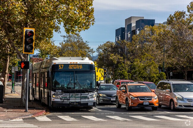 The Triangle is served by AC Transit Bus Lines.