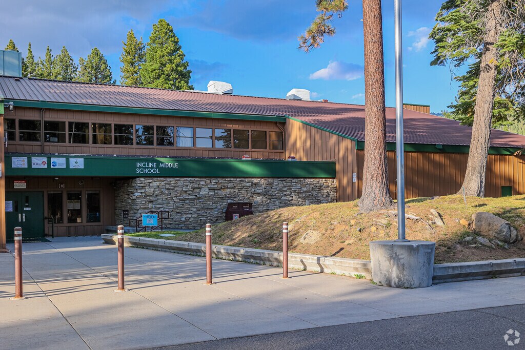 Incline Middle School is surrounded by large parks and open spaces.