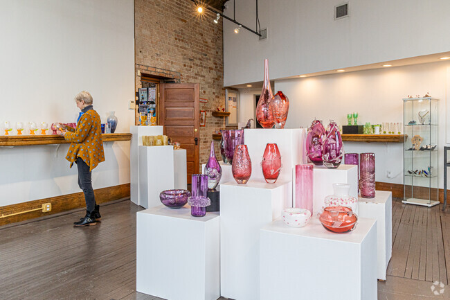 Water Street Glassworks offers classes in the glass and metal arts to Benton Harbor visitors.