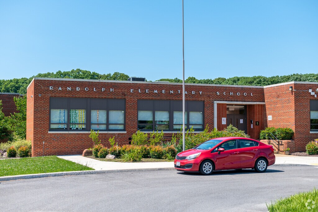 Front entrance to Randolph Elementary School.