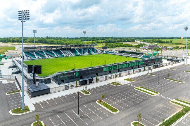 The Lexington SC stadium hosts semi-pro soccer games.