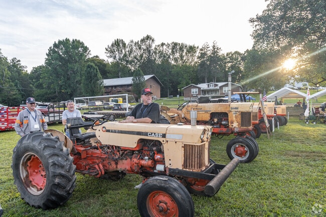 Classic tractors line the fields at the Jackson’s Mill Jubilee in Weston.